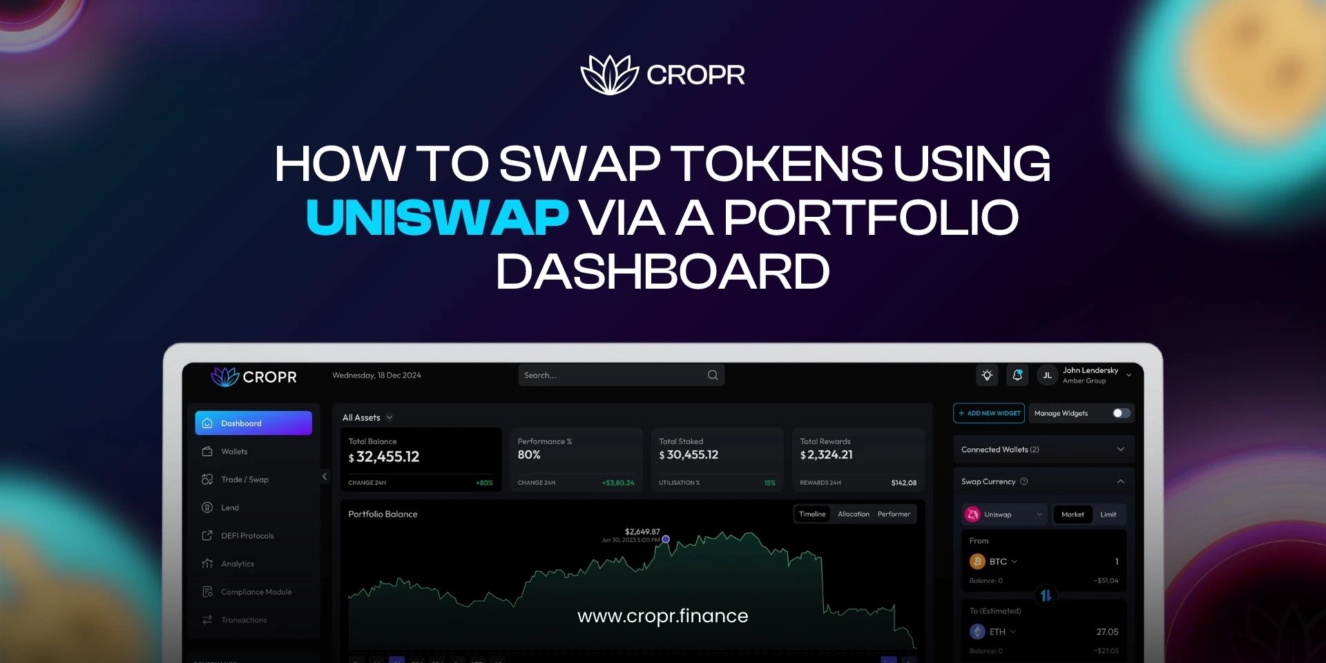 Swap Tokens Using Uniswap
